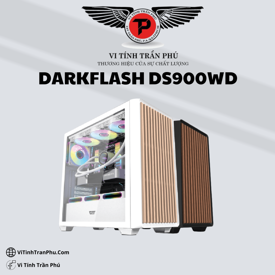 VỎ CASE MÁY TÍNH DARKFLASH DS900WD MẶT GỖ (ATX)